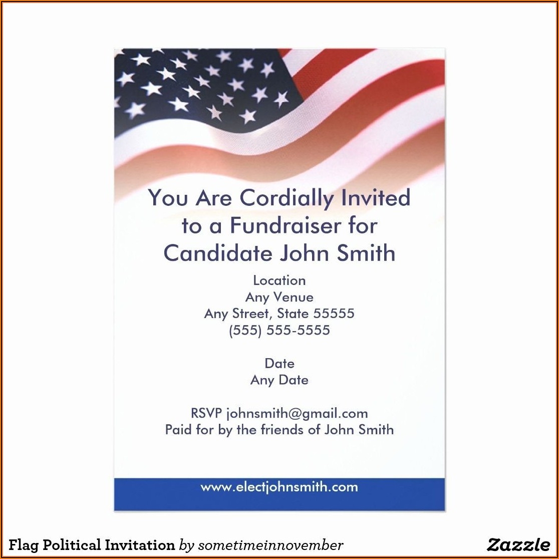 Political Fundraiser Invitation Template Template 2 Resume Examples 