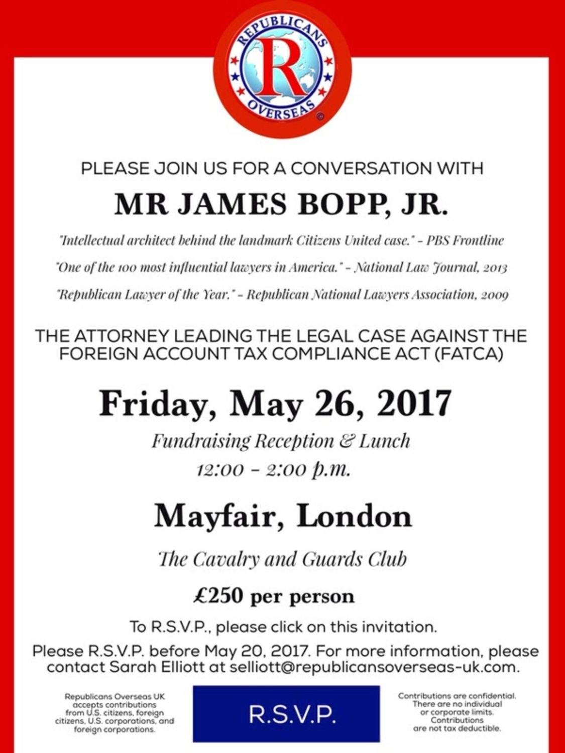 political fundraiser invitation template