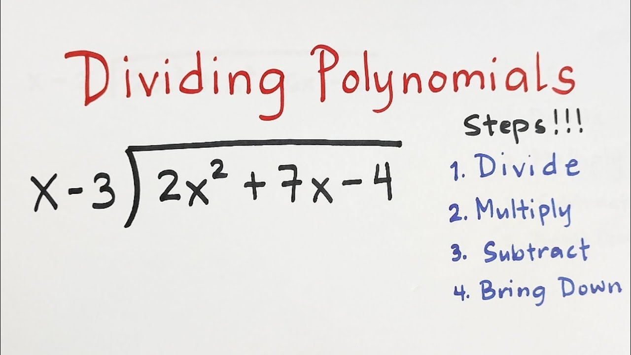 worksheet on dividing polynomials