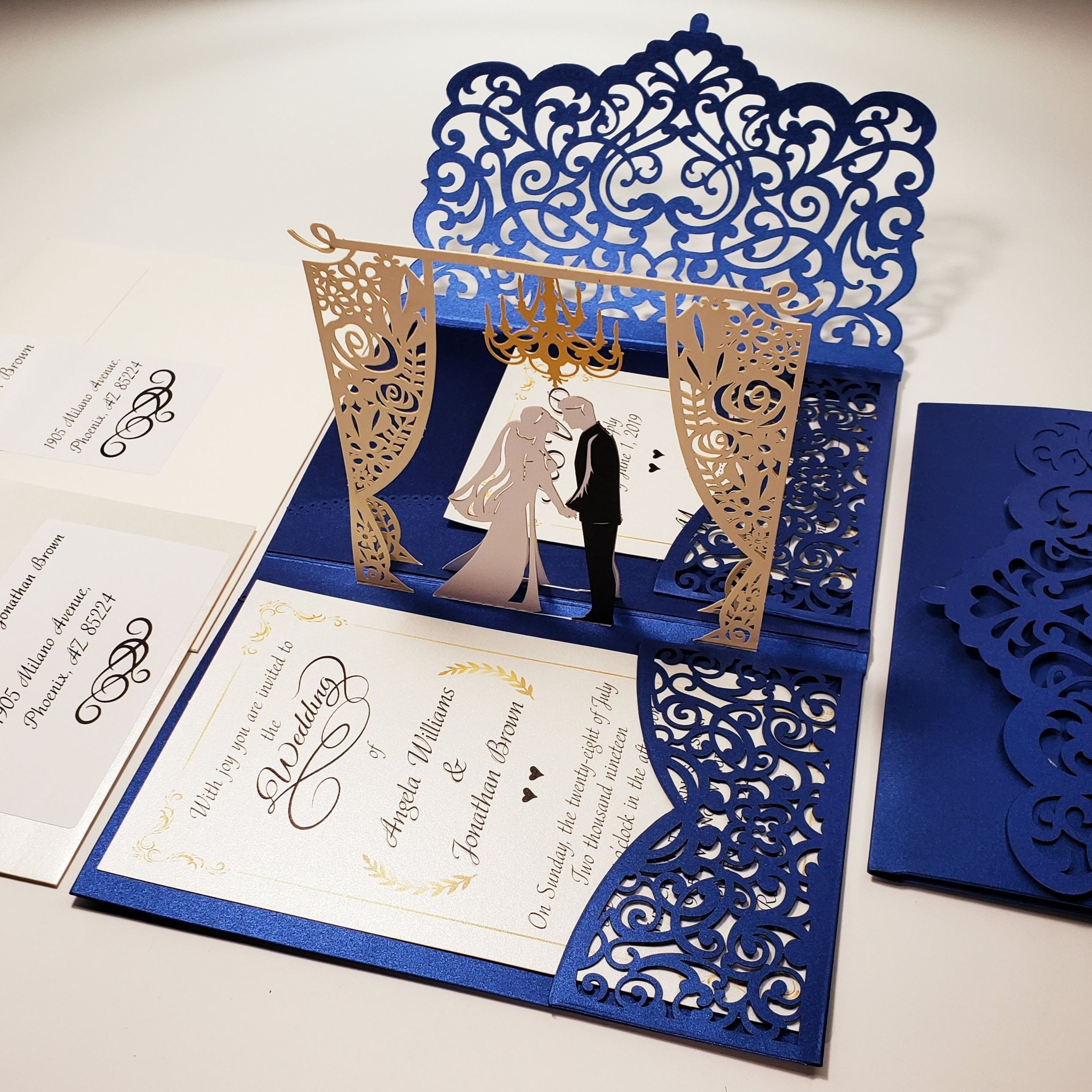 Pop Up Wedding Invitations 3D Wedding Invitations By TadaCards The 