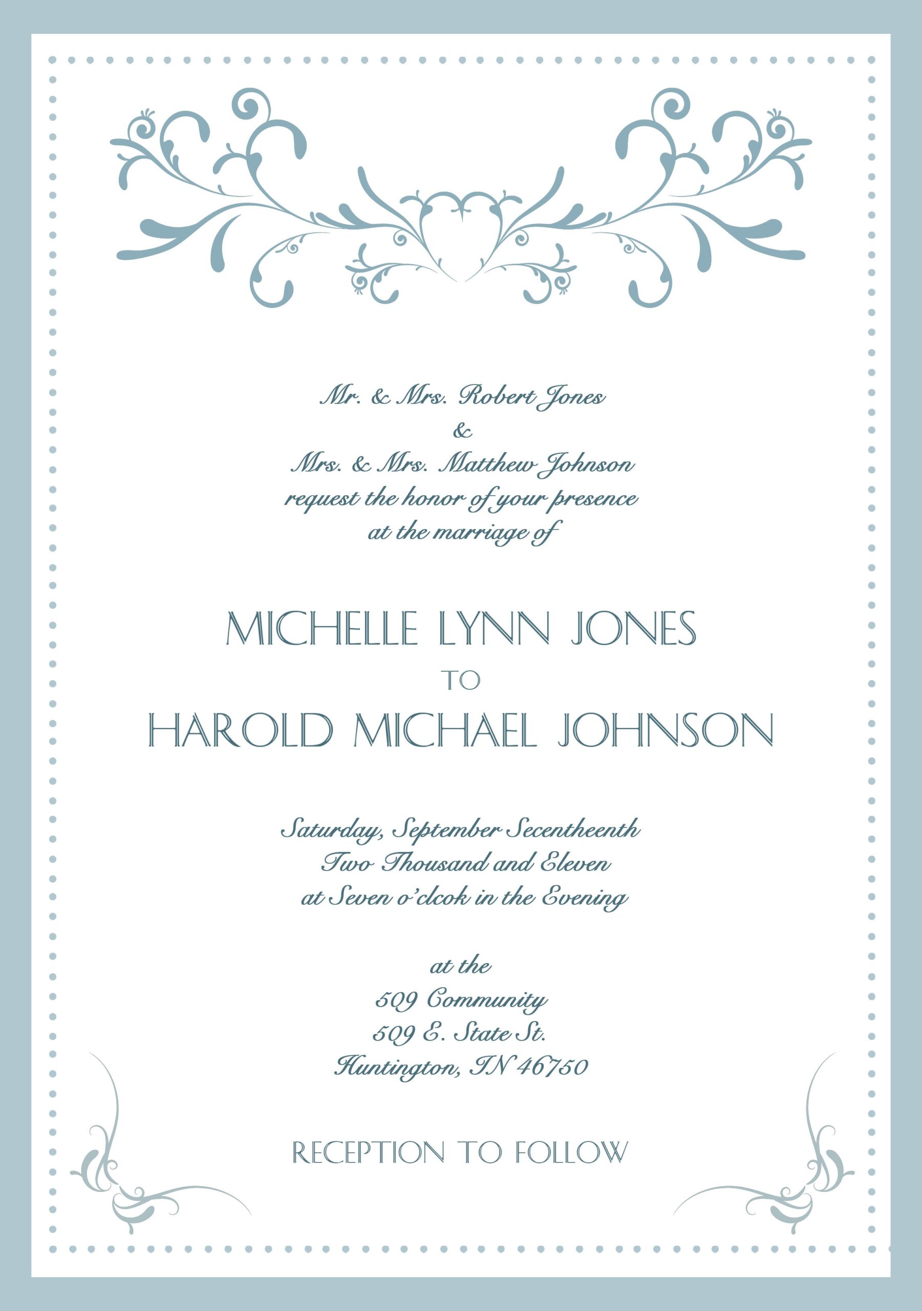 posh invitation template
