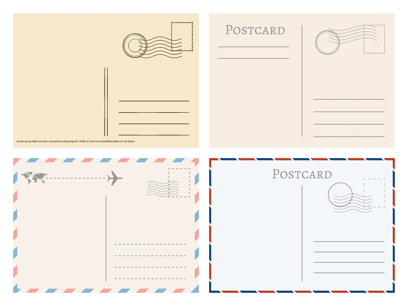 Postcard Size Template Sfiveband