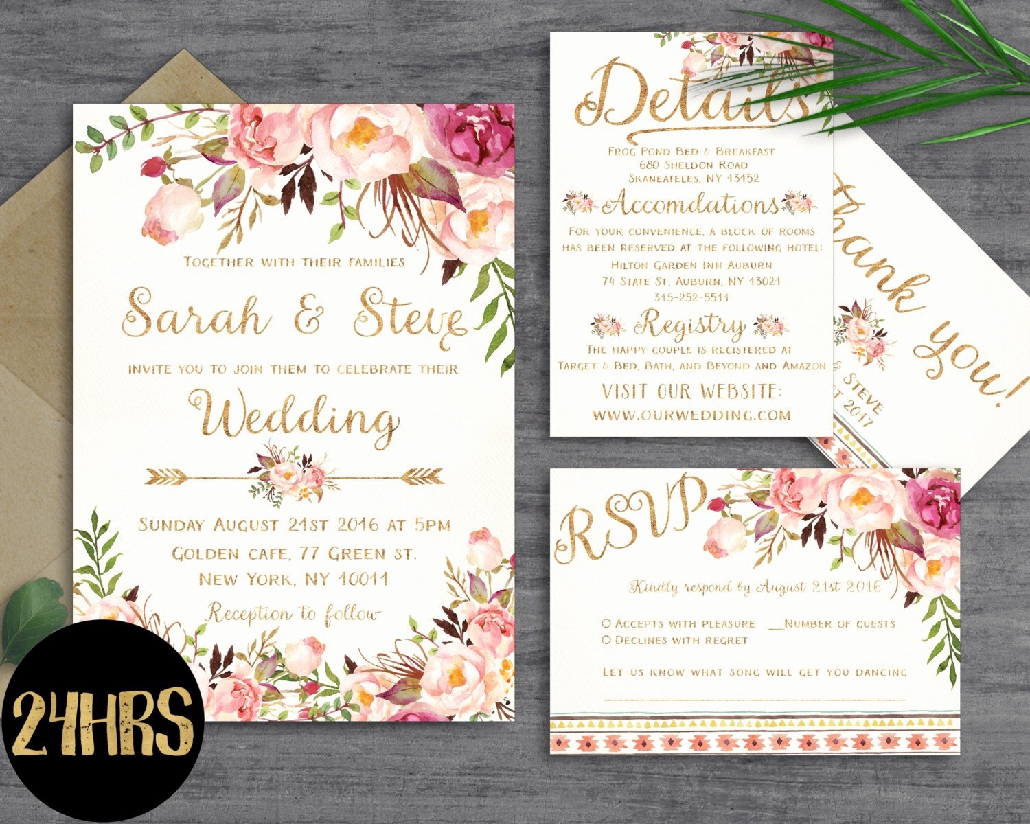 postcard wedding invitations template