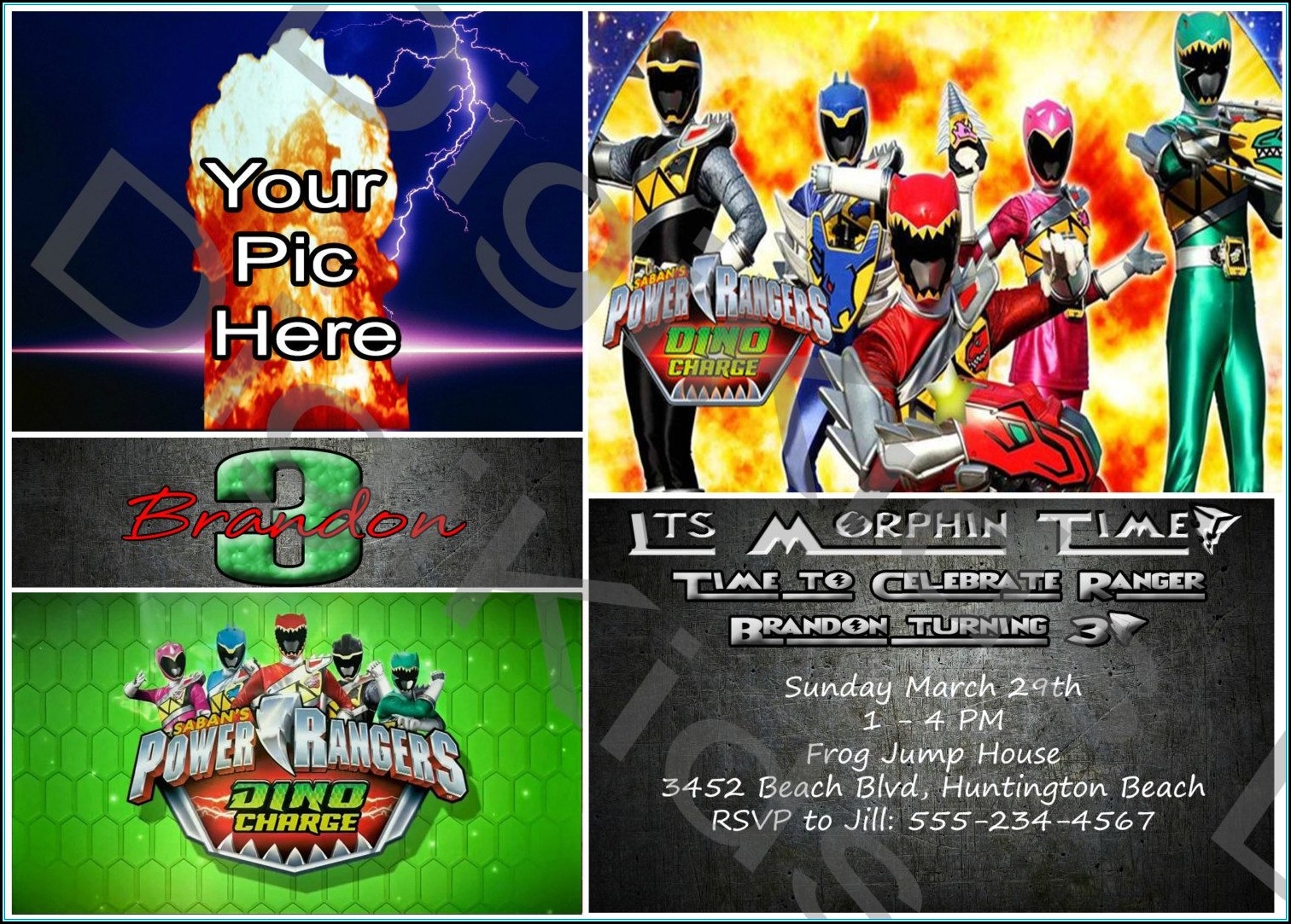 Power Ranger Invitations Template Template 1 Resume Examples 