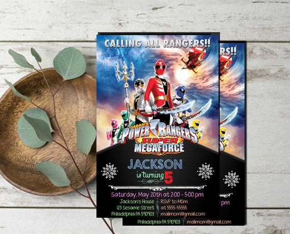 Power Rangers Birthday Invitation Template Collegio Sanlorenzo Template
