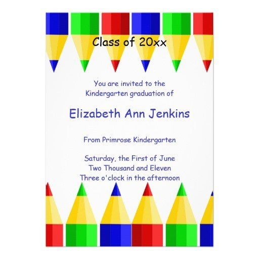 Pre k Graduation Invitations Templates