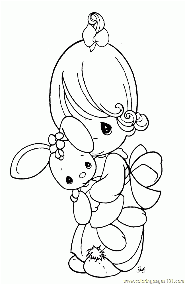 Precious Moments Baby Coloring Pages Coloring Home