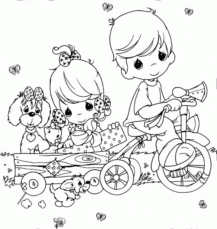 Precious Moments Christmas Coloring Pages Coloring Home