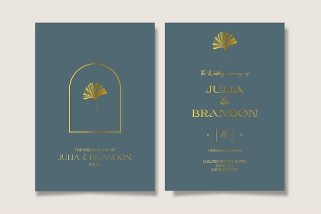 simple elegant wedding invitation template