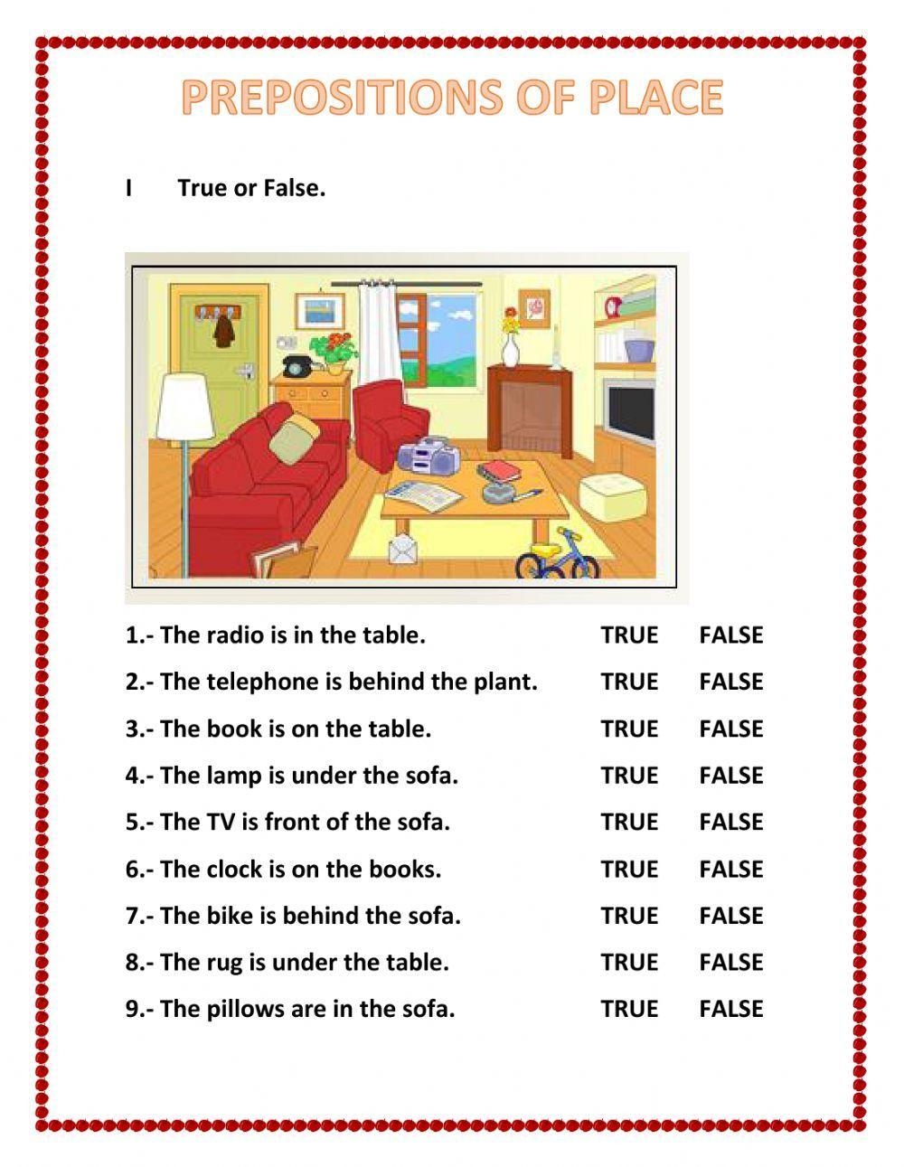 Prepositions Worksheets Free Download 99Worksheets Worksheets Library