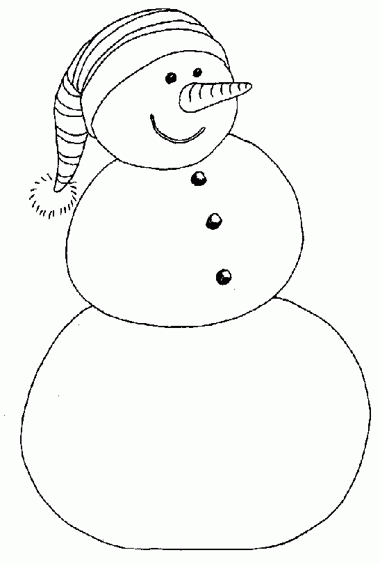 Preschool Christmas Coloring Pages