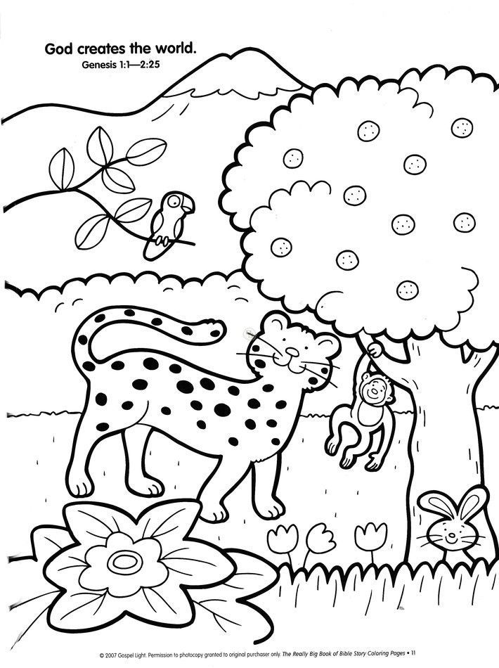 Preschool Creation Coloring Pages Coloring Home