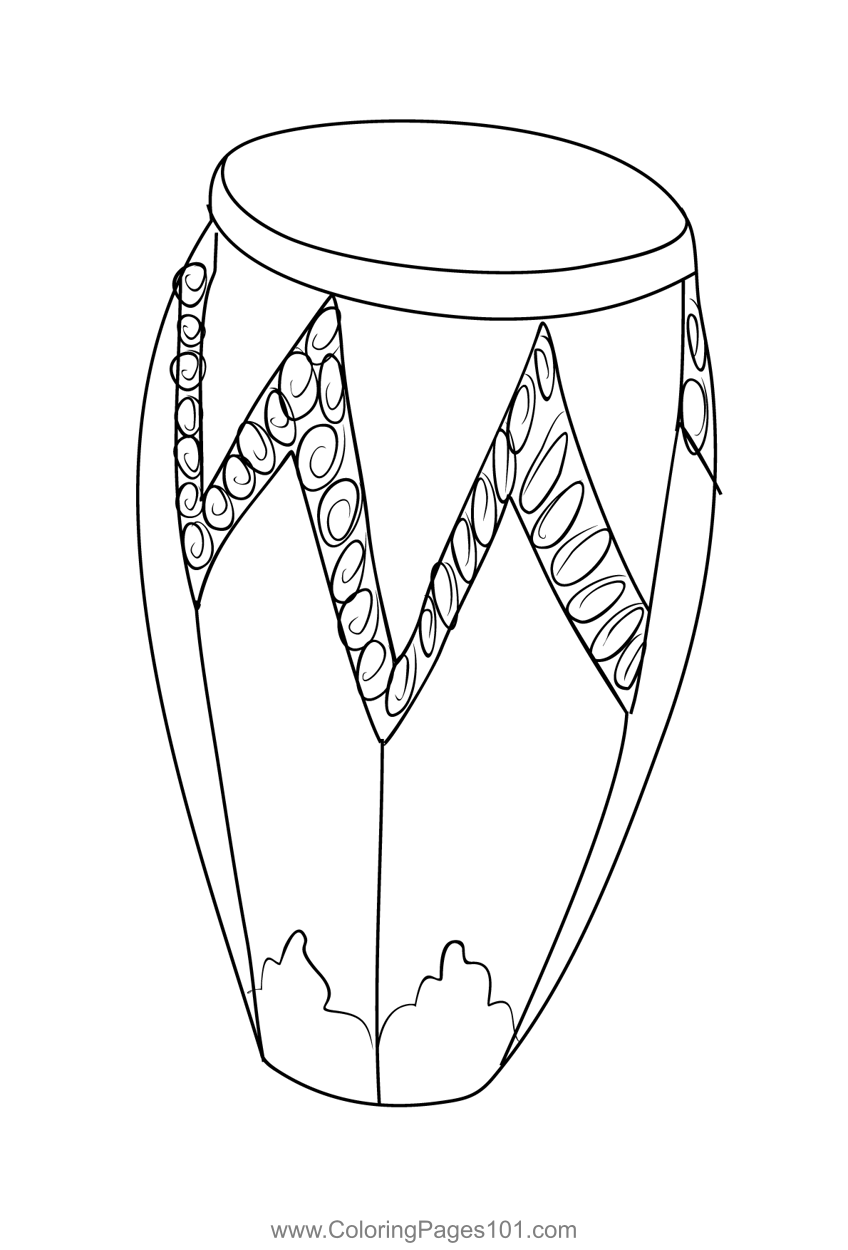Musical Instruments Coloring Pages