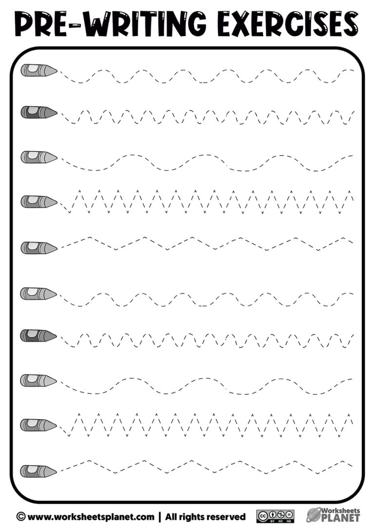 writing practice worksheets preschool