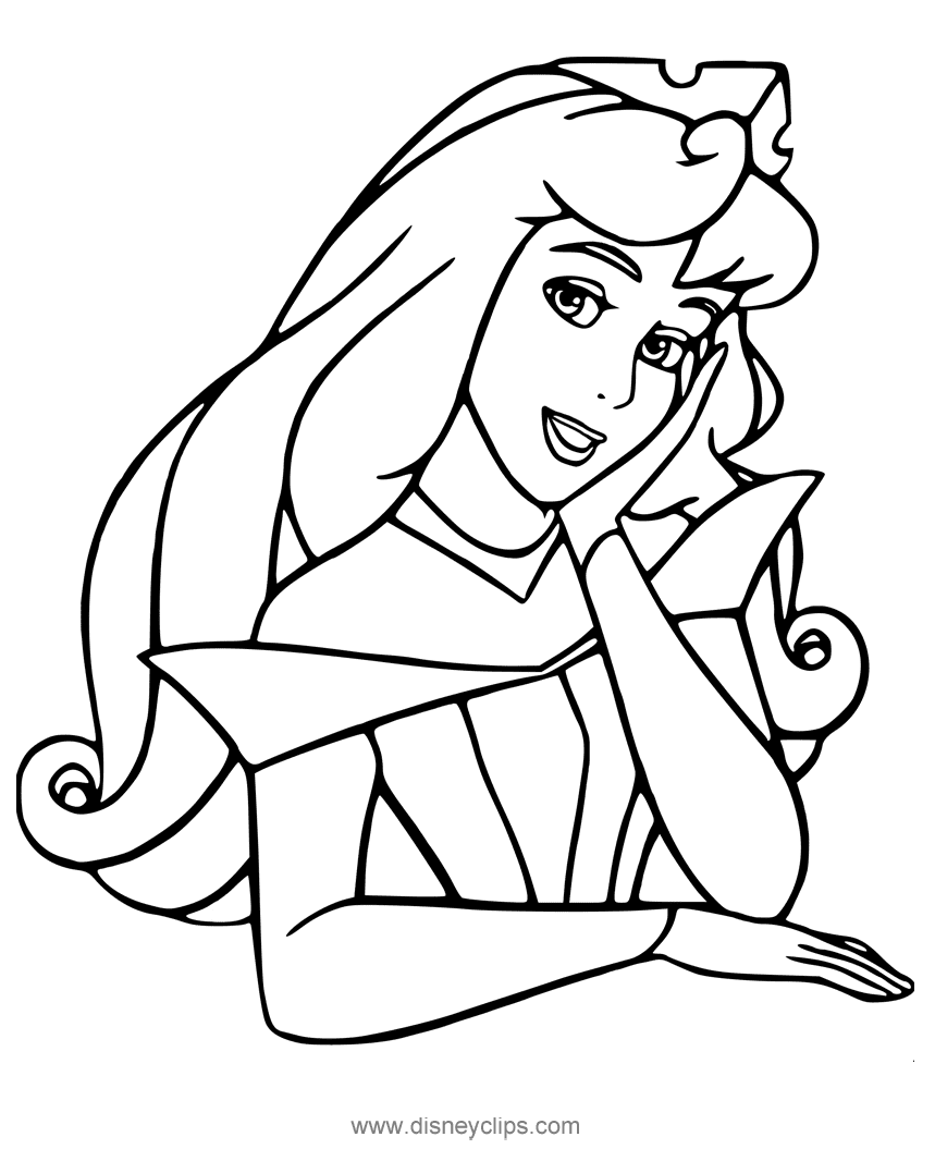 Princess Aurora Disney Coloring Page Free Printable Coloring Pages