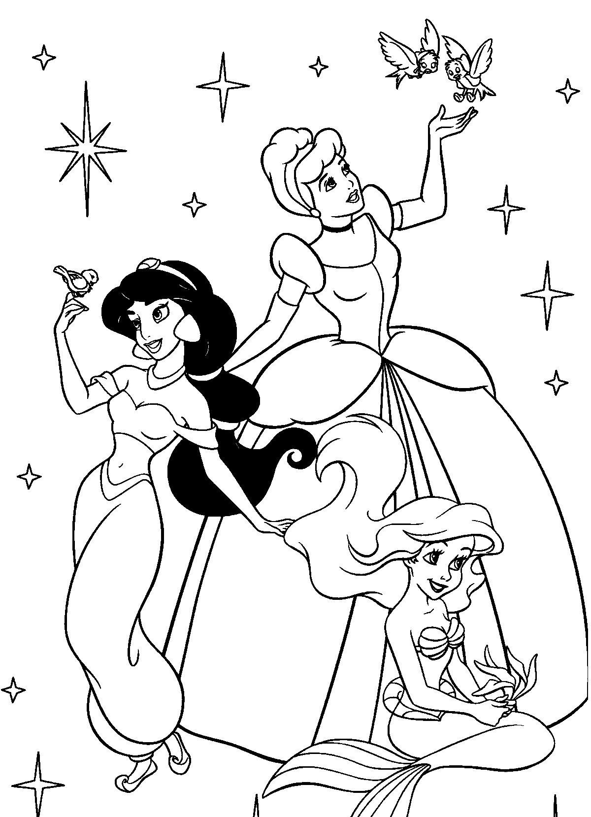 Jasmine The Princess Coloring Pages