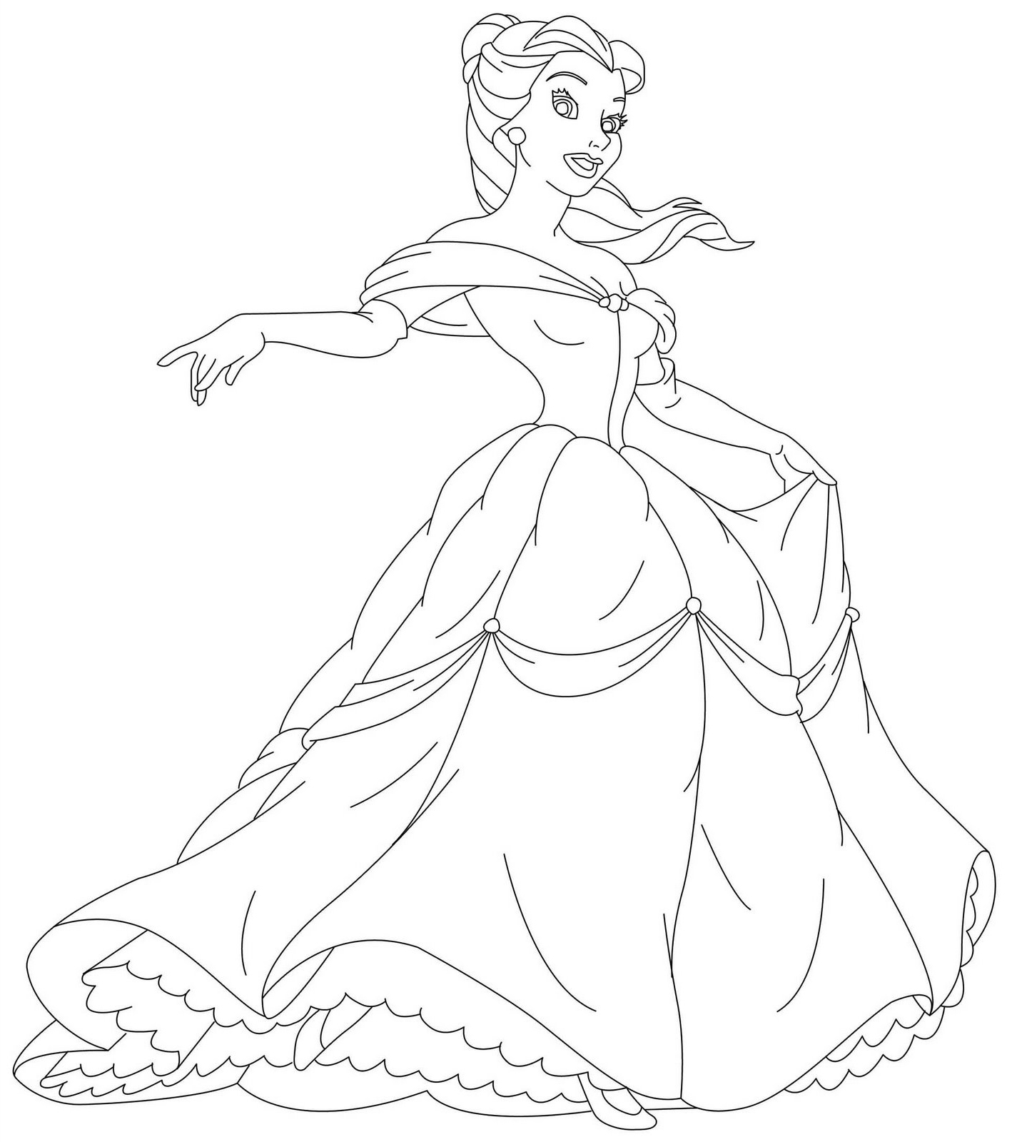 Free Coloring Pages Princesses