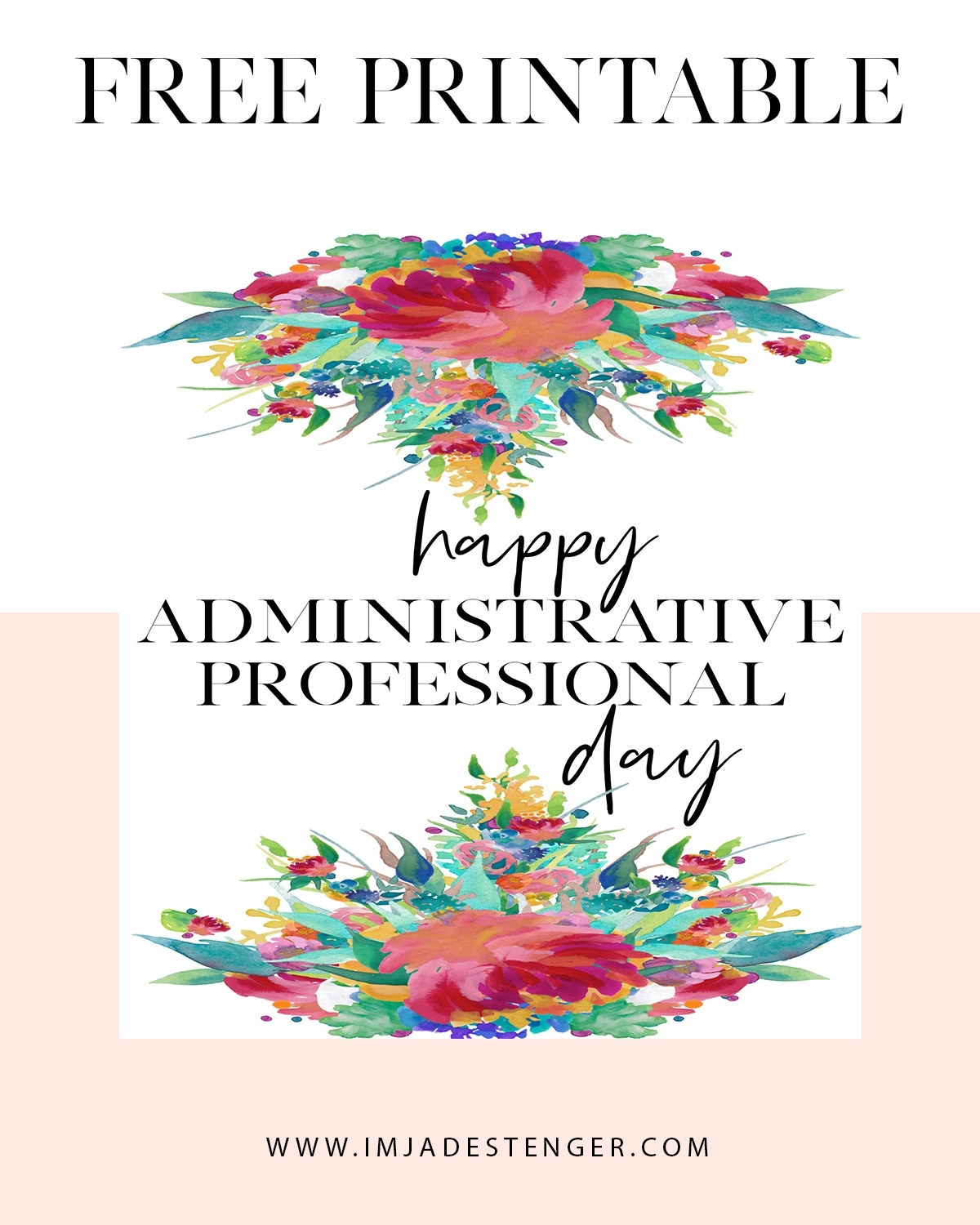 Printable Administrative Professional Day Cards