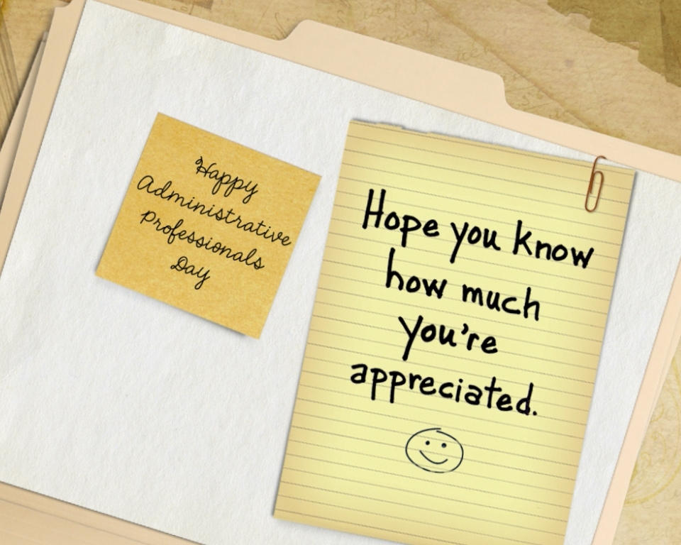 Printable Administrative Professional Day Cards