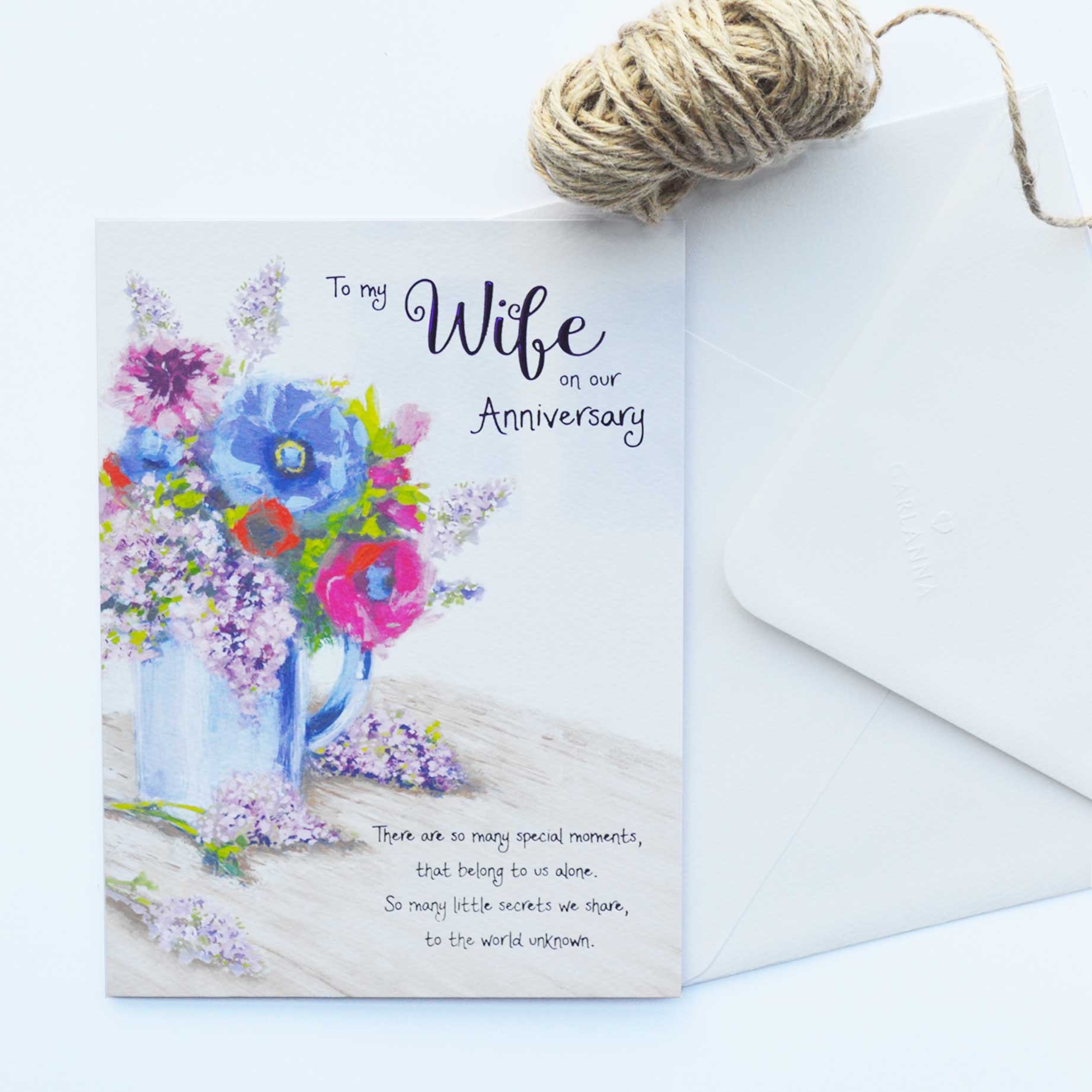 anniversary card for wife printable