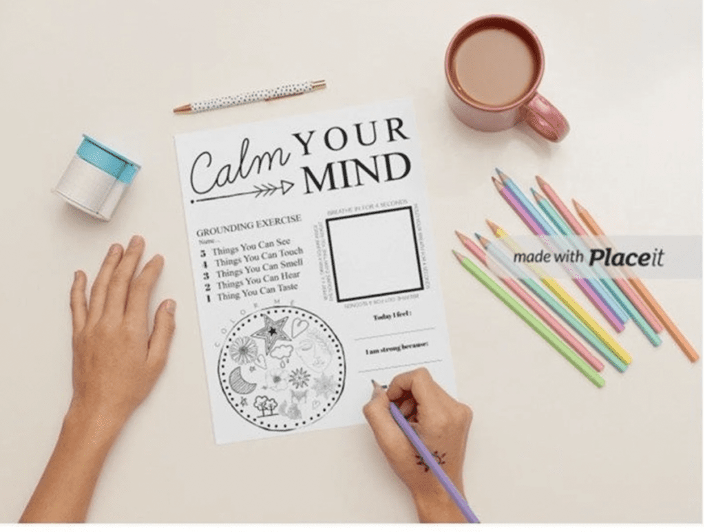printable art therapy activities for adults