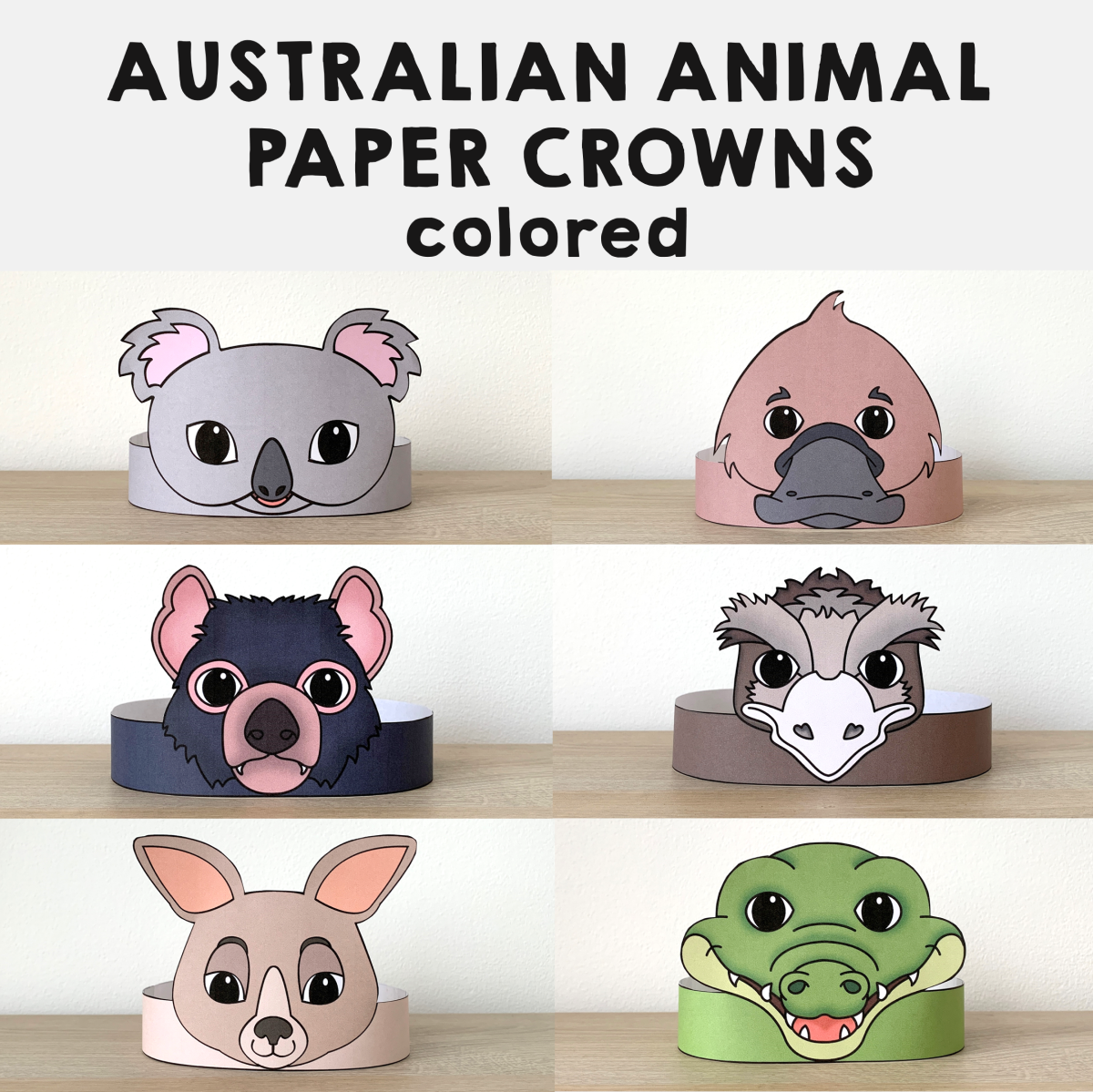 Printable Australian Animal Craft Canoeracing uk