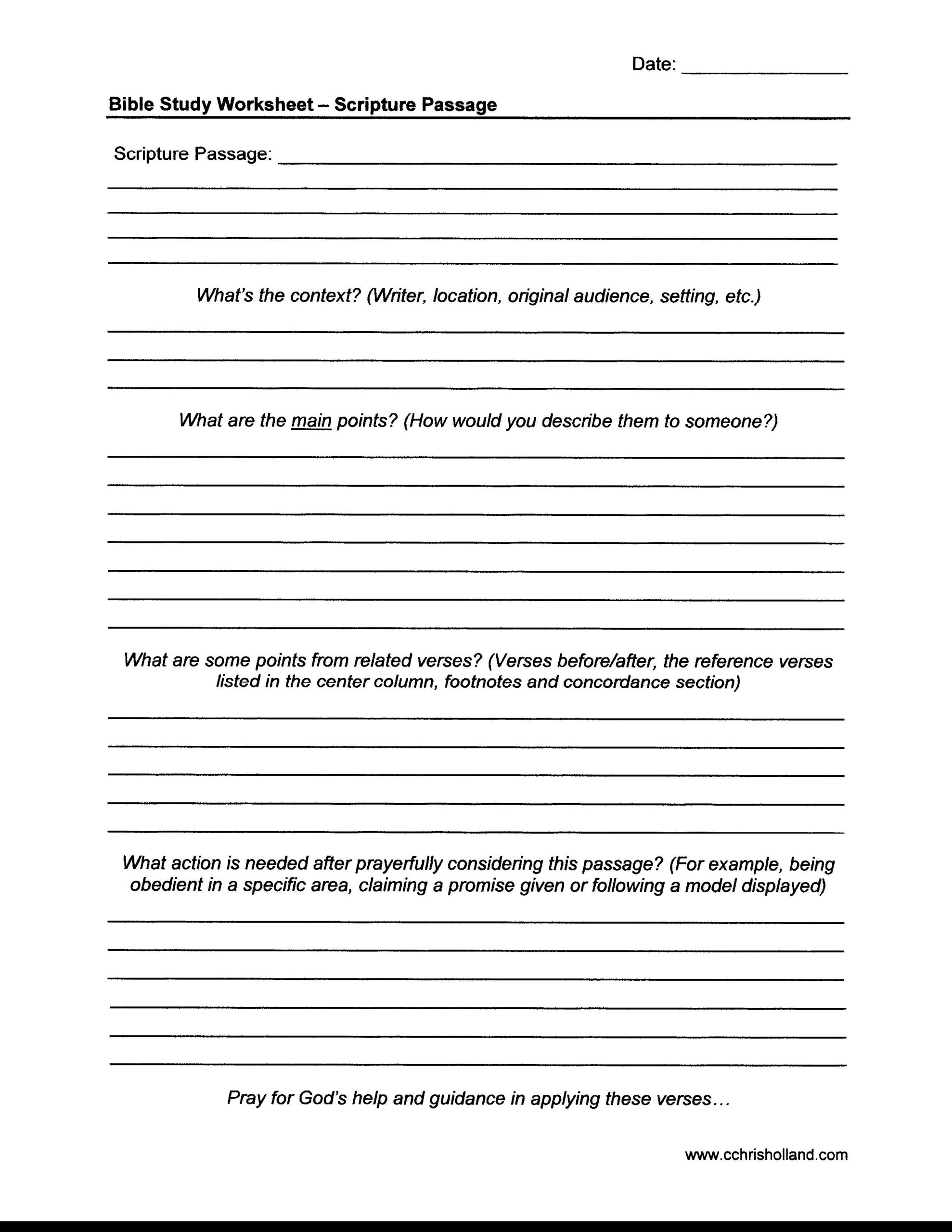 Printable Bible Worksheets For Adults Ronald Worksheets