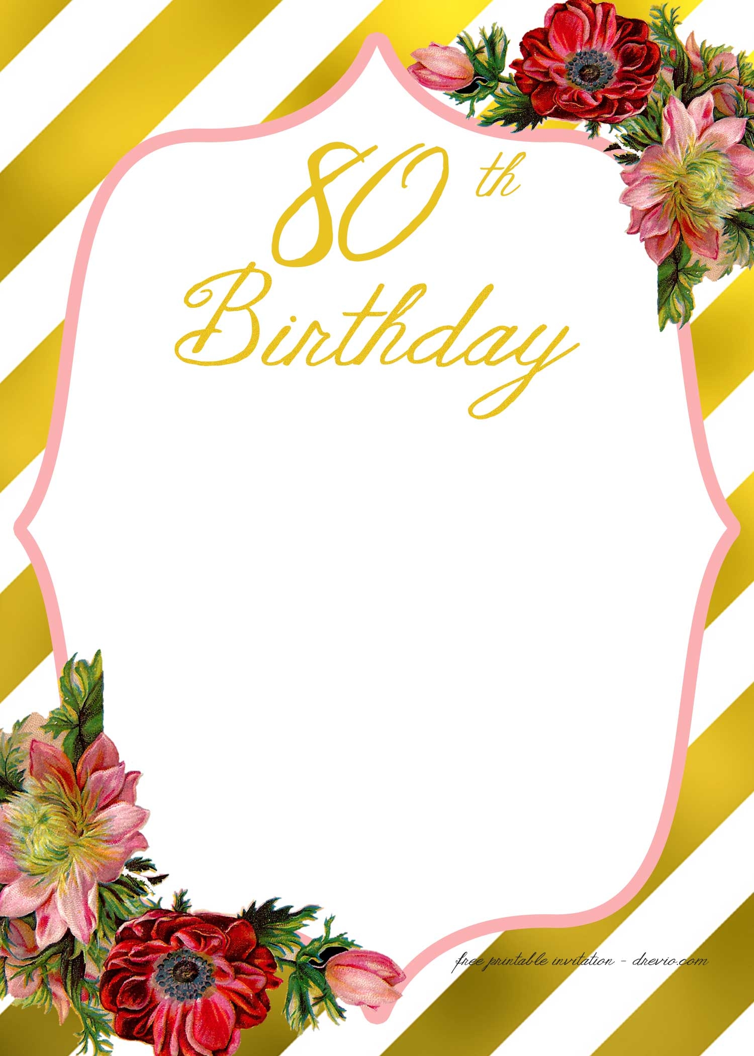 Printable Birthday Invite Template