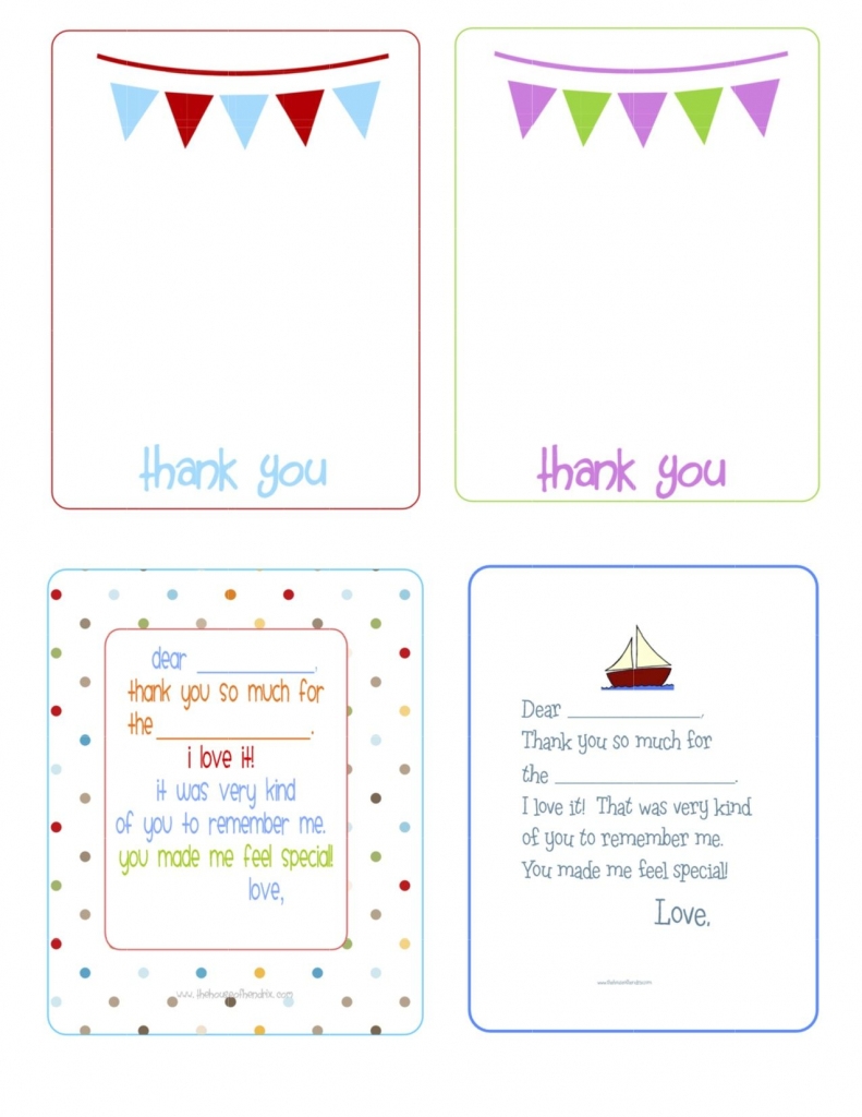 Printable Birthday Thank You Cards Printables Fonts Free