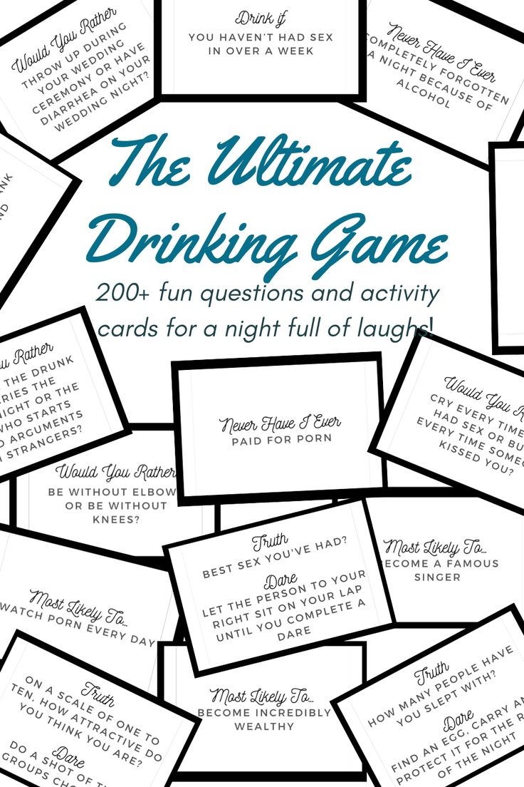 Printable Buzzed Drinking Game Cards Pdf Fear Column Image Library