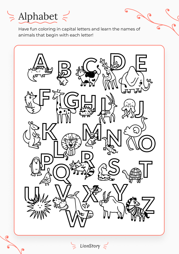 Printable Capital Letters Coloring Pages Free Infoupdate