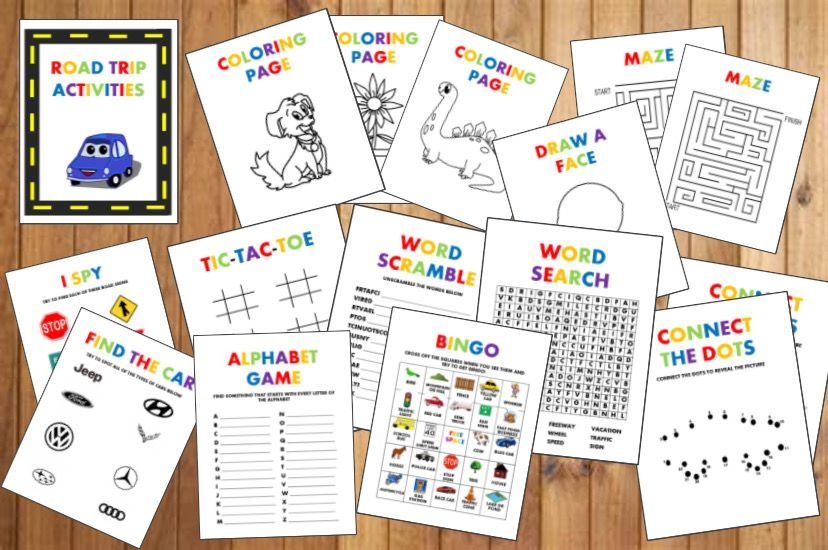 Printable Car Games For Kids In 2022 Car Games For Kids Road Trip