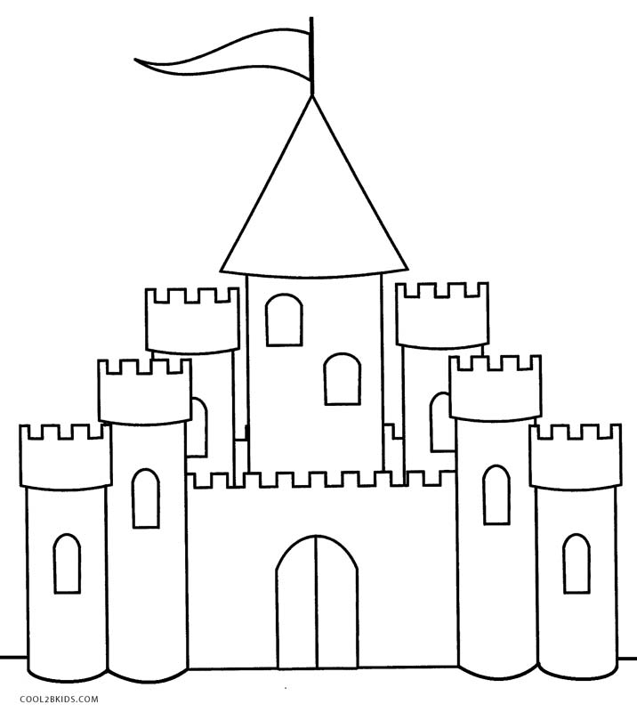 castle coloring pages free