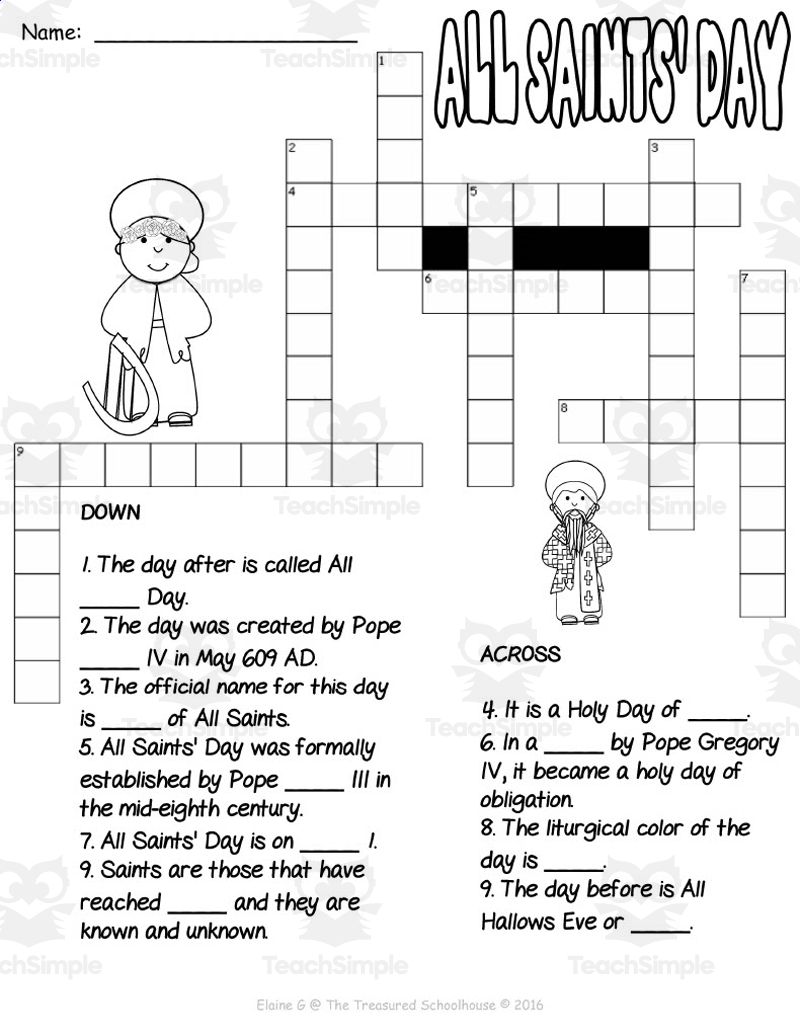 Printable Catholic Saints Worksheets Worksheets Library