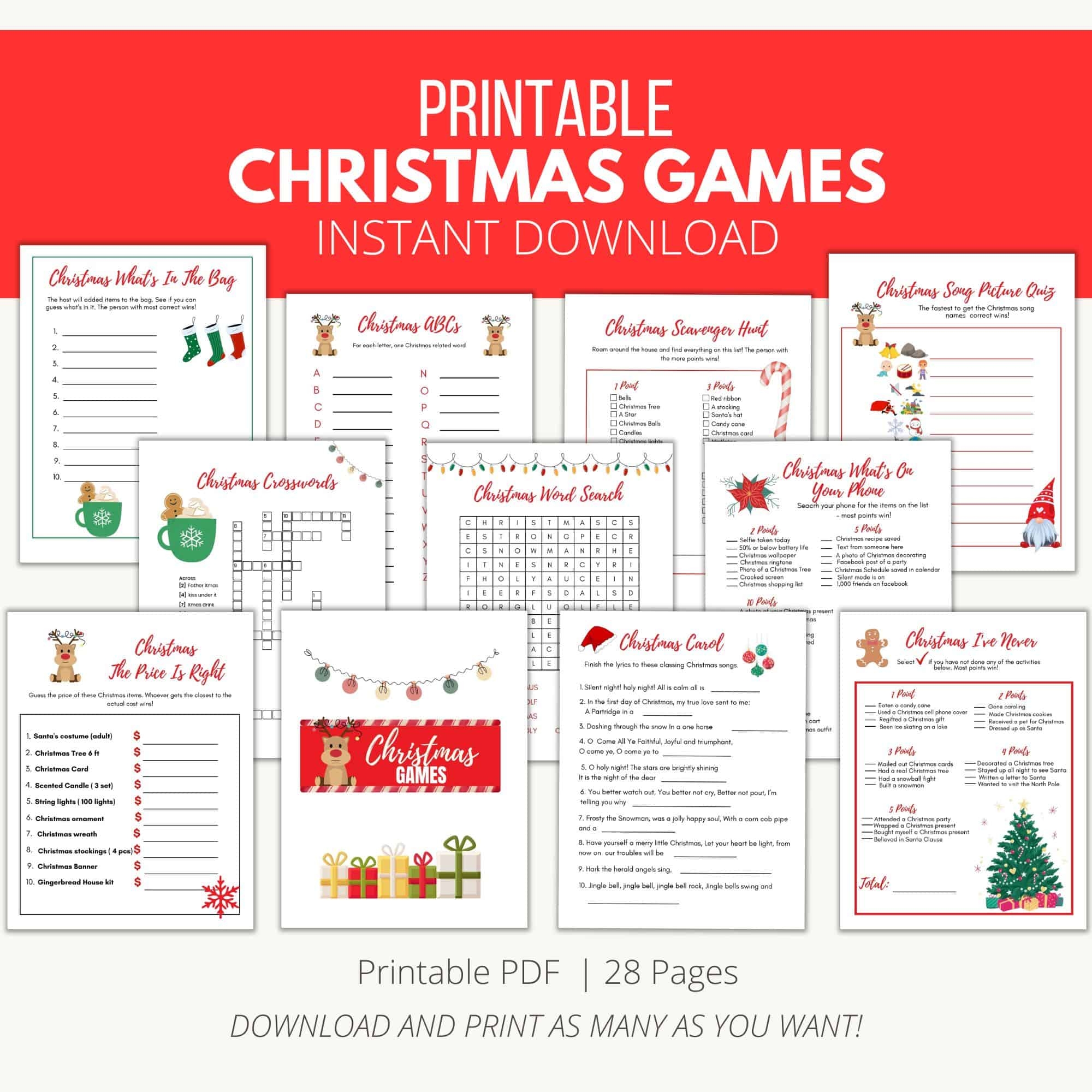 printable christmas games pdf