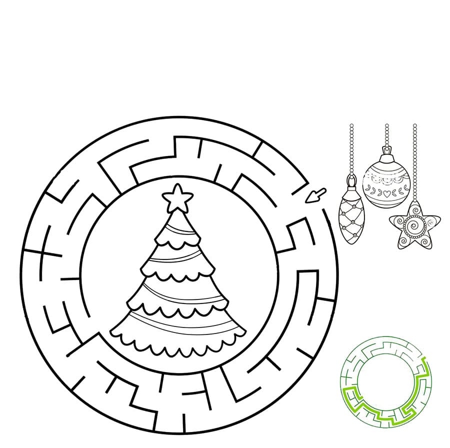 Printable Christmas Maze Easy Free Download And Print For You 
