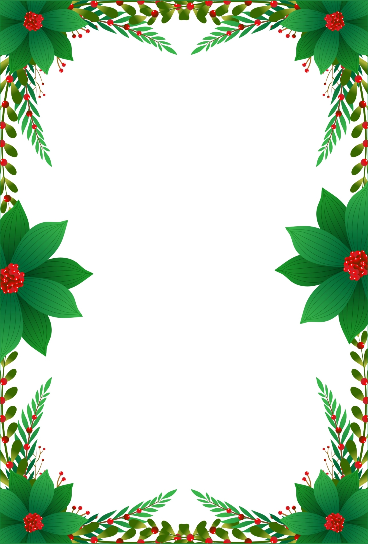 Printable Christmas Stationery Templates