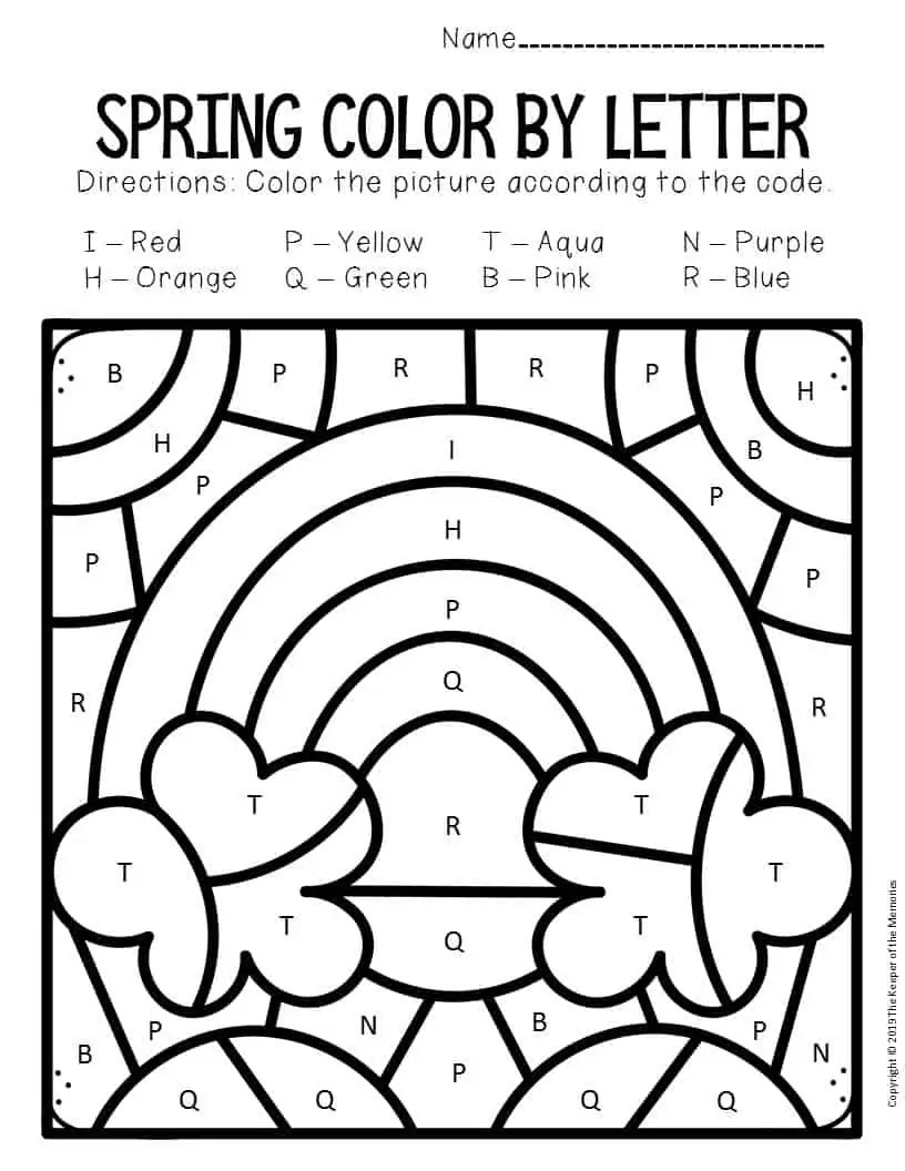 color letter a worksheets