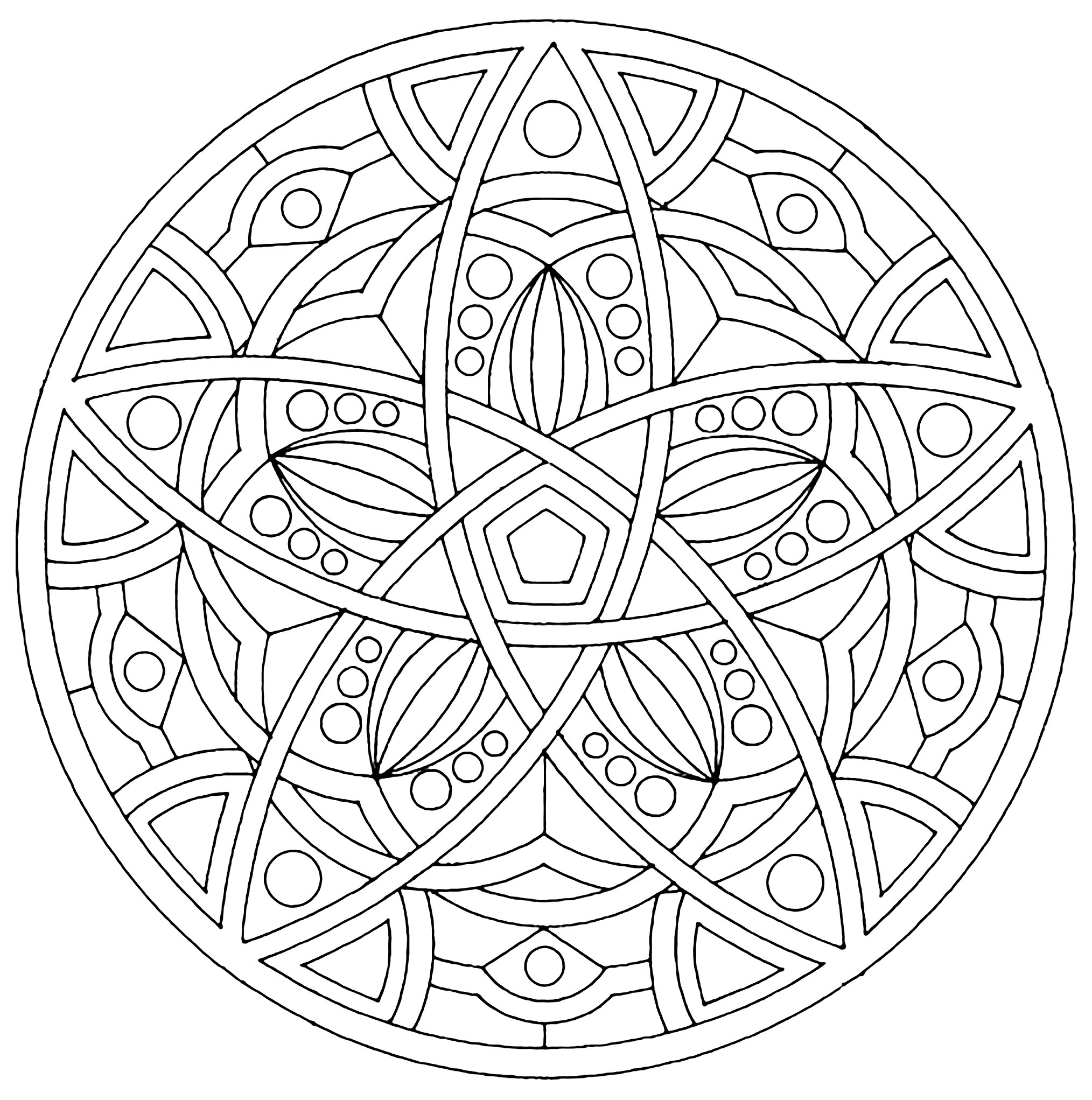 Mandalas Coloring Pages Printable