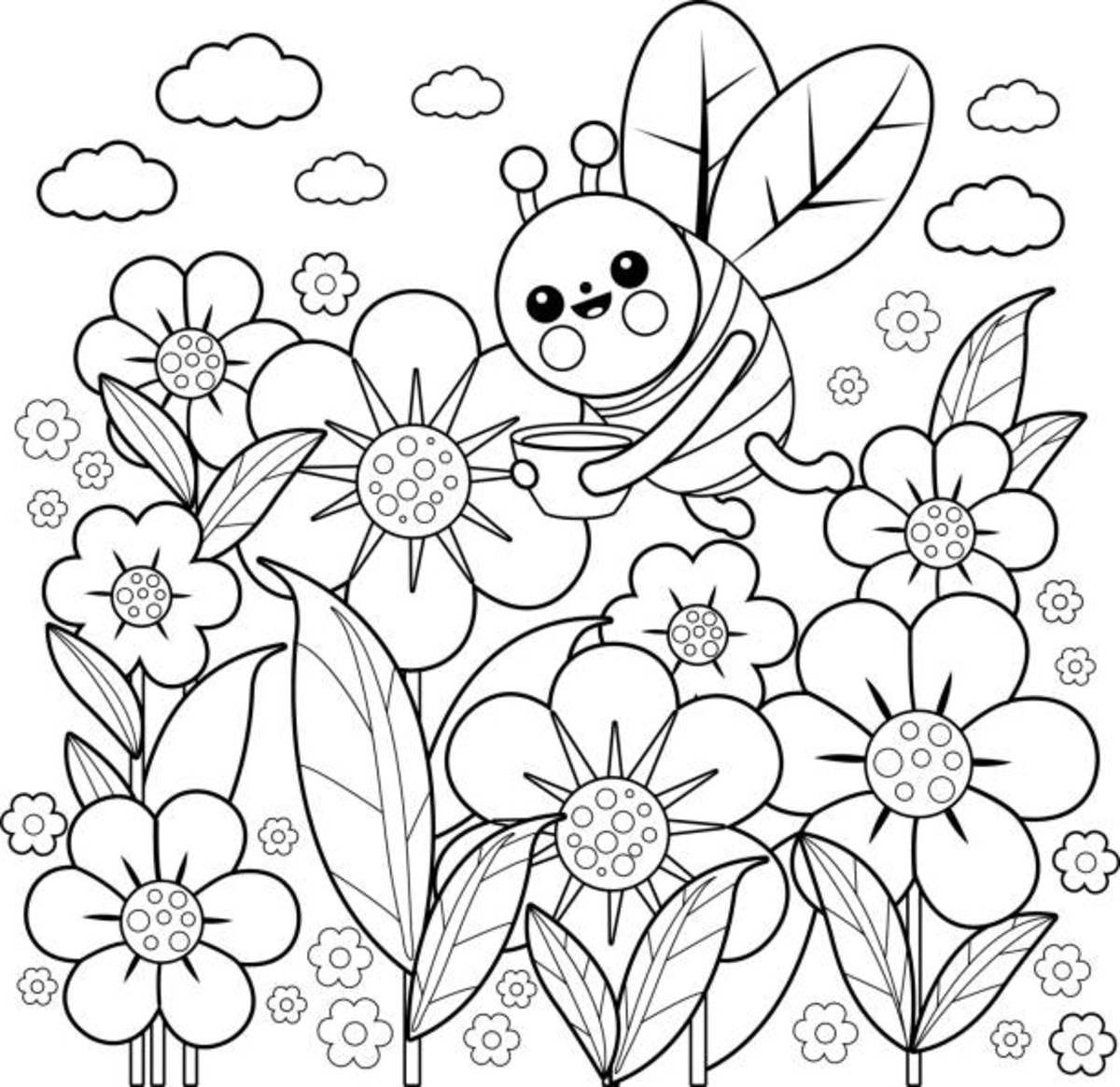 Flowers Printable Coloring Pages
