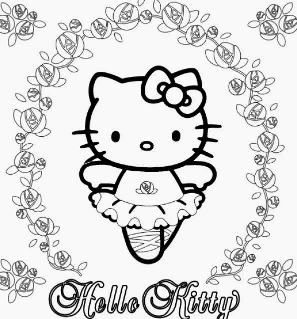 Free Hello Kitty Printable Coloring Pages