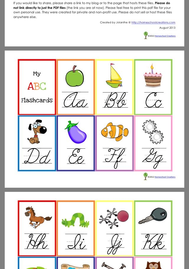 Printable Cursive Flashcards Printable Word Searches
