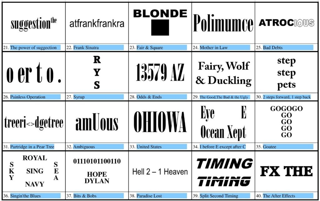 Printable Dingbats Quiz Questions And Answers Printable JD