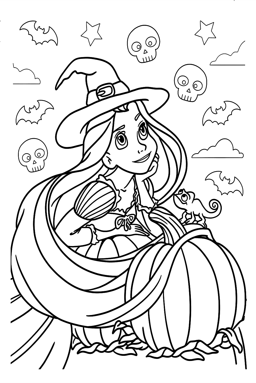 Printable Disney Halloween Coloring Page Free Printable Coloring Pages