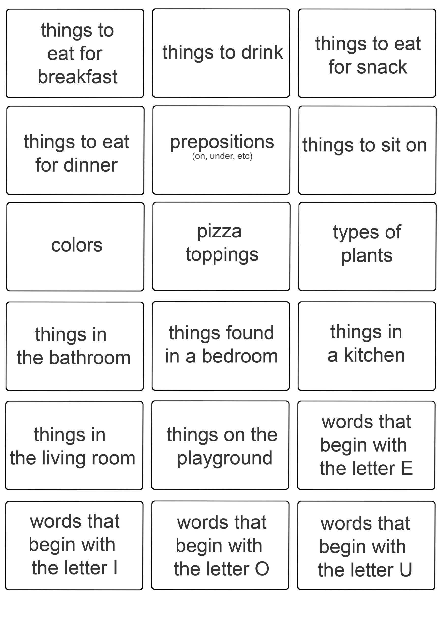 Printable Easter Game Cards For Pictionary Charades Hangman Etsy 
