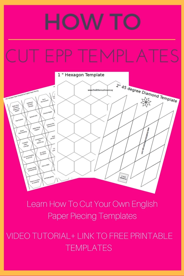 Printable English Paper Piecing Templates Get What You Need