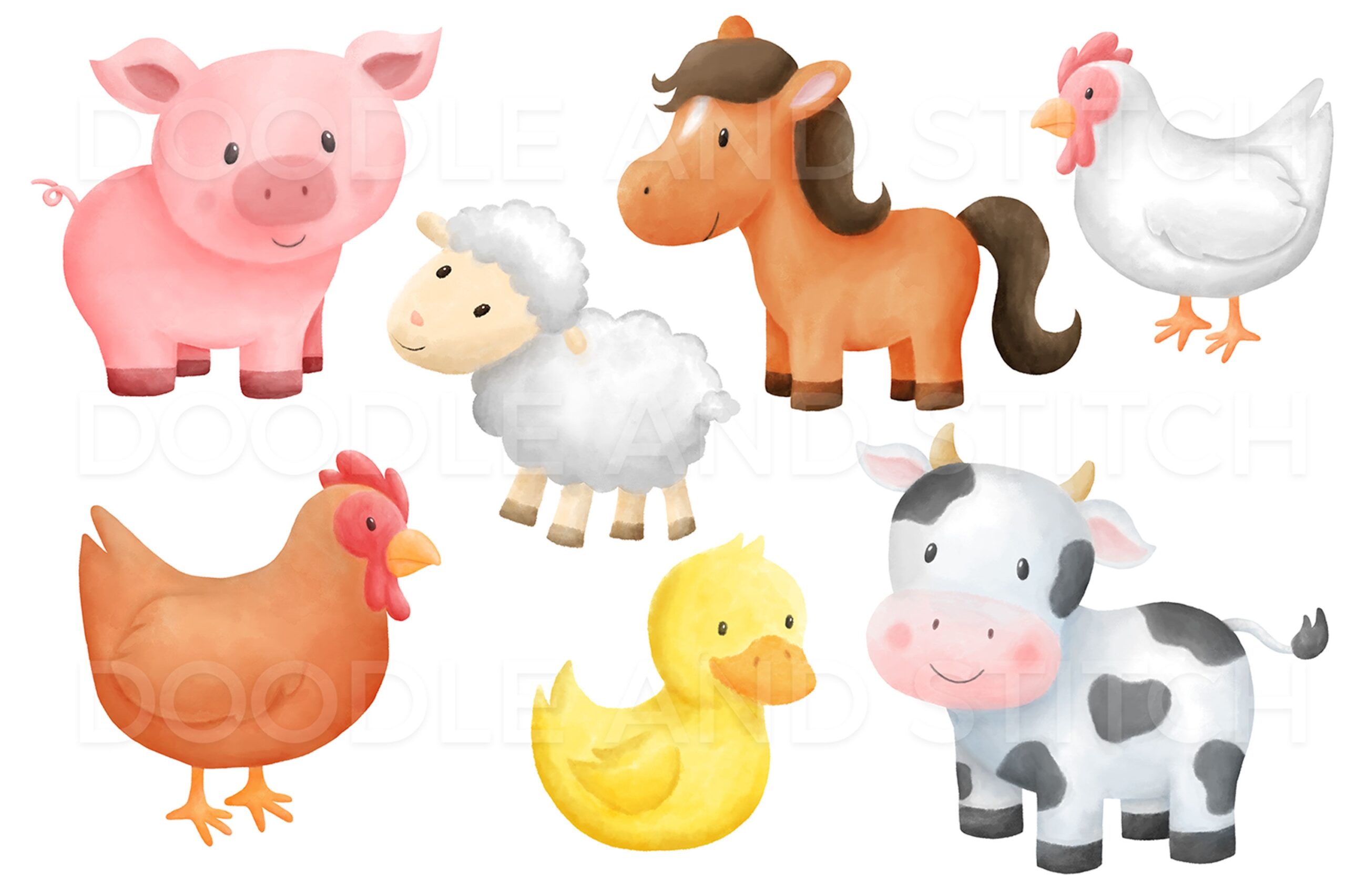 Printable Farm Animals Clipart
