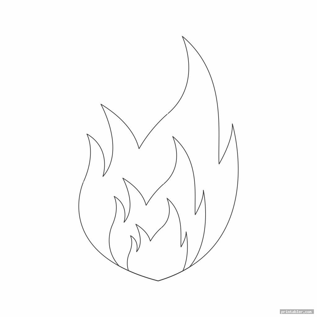 free printable flame template