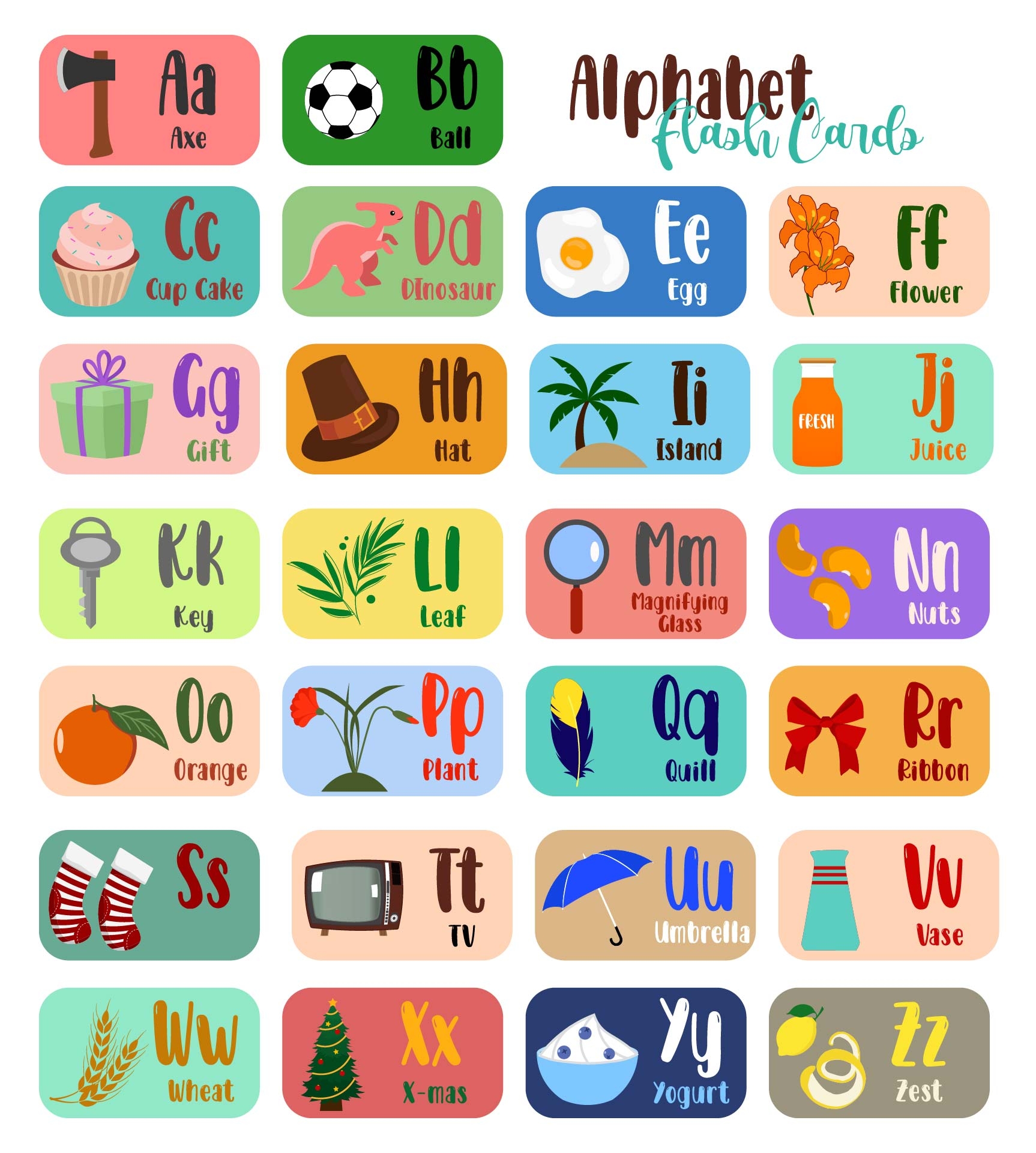 alphabet printable cards