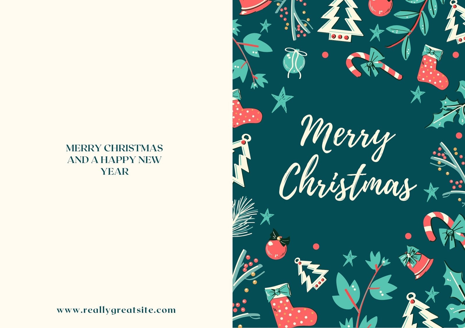 a4 printable christmas cards